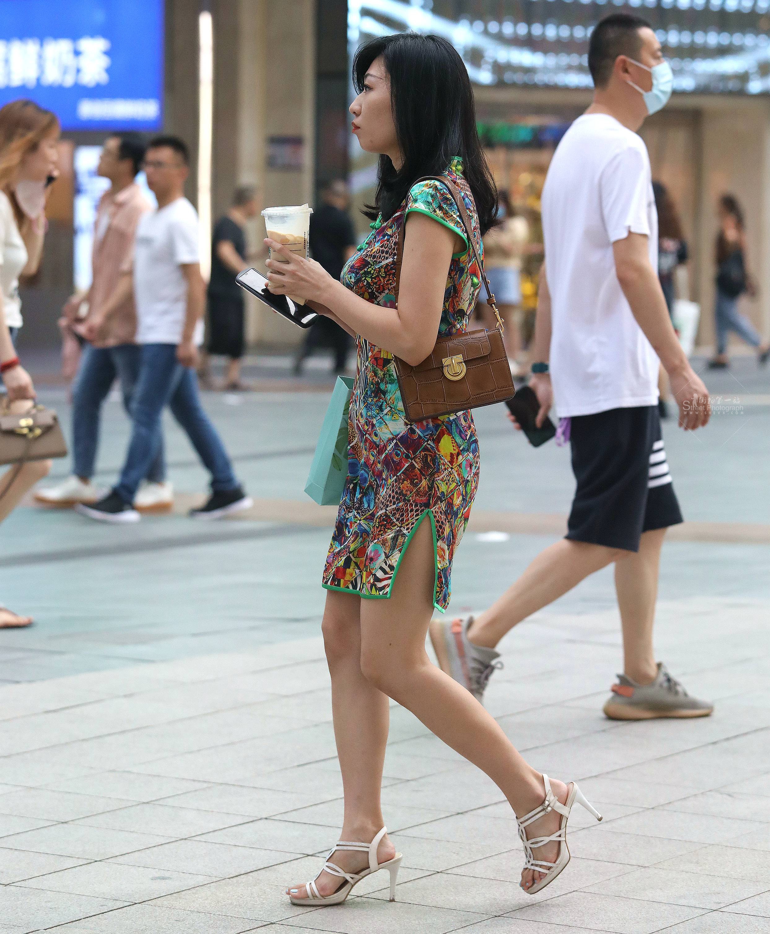 诱惑旗袍高跟shaofu